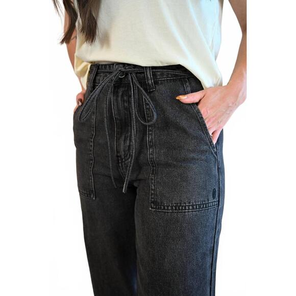 NEW FRNCH coral street denim trouser in black wash - Picture 4 of 4
